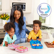 Avelena | Bentgo Kids Prints Auslaufsicher, 5-Fächer Bento-Stil Kinder-Mittagessenbox - Ideale Portionsgrößen für Kinder von 3 bis 7 Jahren - BPA-frei, Spülmaschinenfest, Lebensmittelecht, Materialien - 2021 Kollektion (U-Boot)