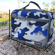 Avelena | Flowfly Kinder Lunchbox Isolierte Weiche Tasche Mini Kühler Zurück Zur Schule Thermo Mahlzeit Tragetasche Set Für Mädchen, Jungen, Frauen, Männer, Silber