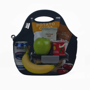 Avelena | Built Gourmet Getaway Soft Neopren Lunch Tote Bag - Leicht, Isoliert und Wiederverwendbar Schwarz Lb31-Blk