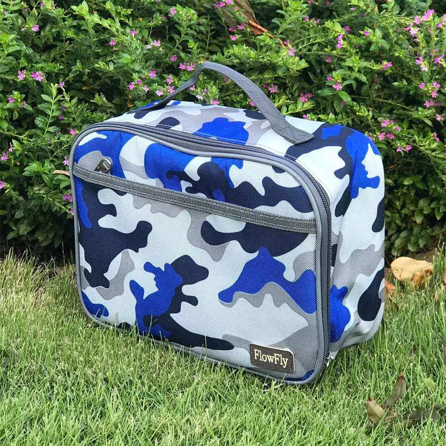 Avelena | Flowfly Kinder Lunchbox Isolierte Weiche Tasche Mini Kühler Zurück Zur Schule Thermo Mahlzeit Tragetasche Set Für Mädchen, Jungen, Frauen, Männer, Silber