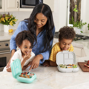 Avelena | Bentgo Kids Chill Lunch Box - Bento-Stil Mittellösung mit 4 Fächern und herausnehmbarem Kühlakku für Mahlzeiten und Snacks unterwegs - Auslaufsicher, spülmaschinenfest, BPA-frei (Lila)