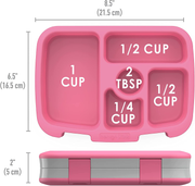 Avelena | Bentgo Kids Prints Auslaufsicher, 5-Fächer Bento-Stil Kinder-Mittagessenbox - Ideale Portionsgrößen für Kinder von 3 bis 7 Jahren - BPA-frei, Spülmaschinenfest, Lebensmittelecht, Materialien - 2021 Kollektion (U-Boot)