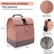 Avelena | Sunny Bird Isolierte Lunchbox Pink Lunch Tasche Kleine Kühlbox Für Frauen, Mädchen, Erwachsene Und Teenager (Pink)