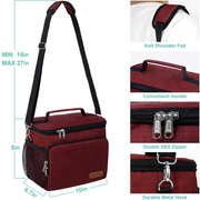 Avelena | Isolierte Lunchbox Für Frauen/Männer - Wiederverwendbare Lunchbox Für Büro Beruf Schule Picknick Strand - Auslaufsichere Kühltasche Gefrierbare Lunchbox Mit Verstellbarem Schultergurt Für Kinder/Erwachsene - Romantisch