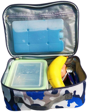 Avelena | Flowfly Kinder Lunchbox Isolierte Weiche Tasche Mini Kühler Zurück Zur Schule Thermo Mahlzeit Tragetasche Set Für Mädchen, Jungen, Frauen, Männer, Silber