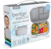 Avelena | Bentgo Kids Chill Lunch Box - Bento-Stil Mittellösung mit 4 Fächern und herausnehmbarem Kühlakku für Mahlzeiten und Snacks unterwegs - Auslaufsicher, spülmaschinenfest, BPA-frei (Lila)