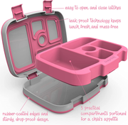 Avelena | Bentgo Kids Prints Auslaufsicher, 5-Fächer Bento-Stil Kinder Lunchbox - Ideale Portionen für Kinder von 3 bis 7 Jahren - BPA-frei, Spülmaschinenfest, Lebensmittelsichere Materialien - 2021 Kollektion (Lastwagen)