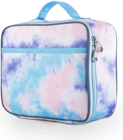 Avelena | Fenrici Galaxy Lunch Box für Jungen, Mädchen, Kinder isolierte Lunch Tasche, perfekt für Vorschule, K-6, weiche Abschnitte, geräumig, BPA-frei, lebensmittelsicher, 10,8in X 9,2in X 3,8in (Galaxy-Blau)