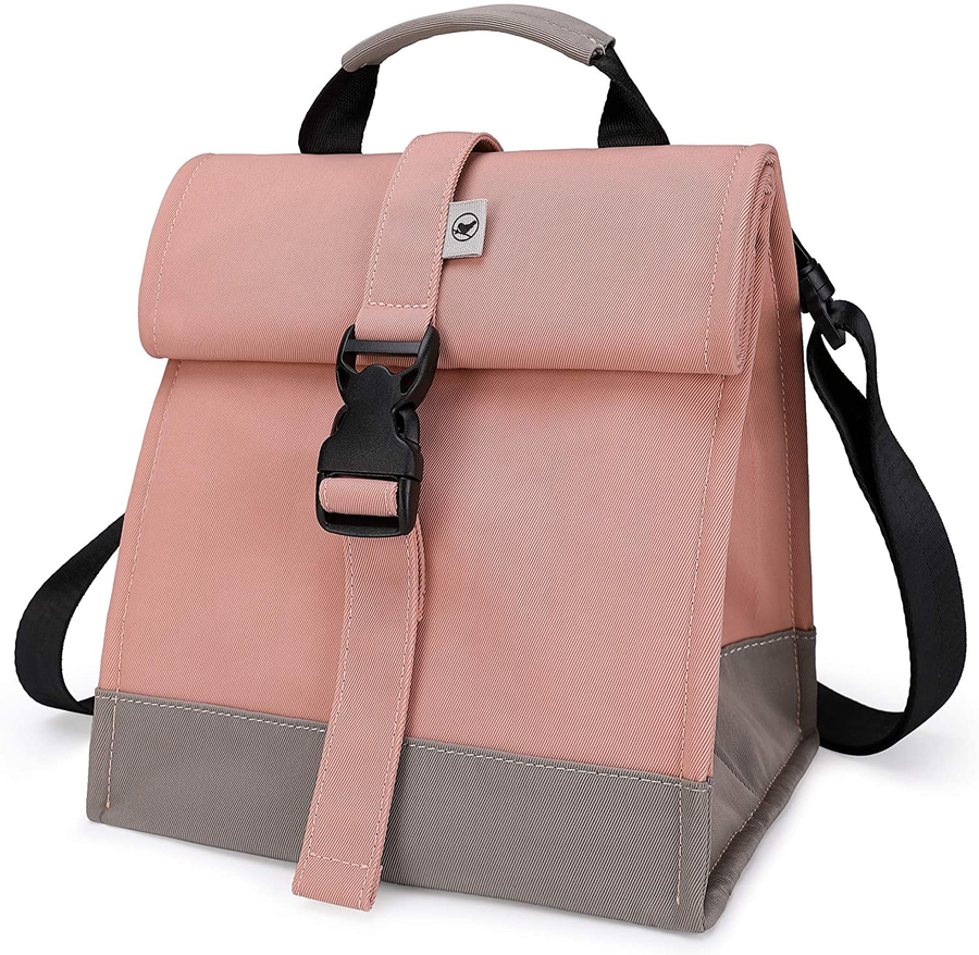 Avelena | Sunny Bird Isolierte Lunchbox Pink Lunch Tasche Kleine Kühlbox Für Frauen, Mädchen, Erwachsene Und Teenager (Pink)