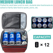 Avelena | Isolierte Lunchbox Für Frauen/Männer - Wiederverwendbare Lunchbox Für Büro Beruf Schule Picknick Strand - Auslaufsichere Kühltasche Gefrierbare Lunchbox Mit Verstellbarem Schultergurt Für Kinder/Erwachsene - Romantisch