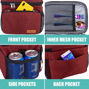 Avelena | Isolierte Lunchbox Für Frauen/Männer - Wiederverwendbare Lunchbox Für Büro Beruf Schule Picknick Strand - Auslaufsichere Kühltasche Gefrierbare Lunchbox Mit Verstellbarem Schultergurt Für Kinder/Erwachsene - Romantisch