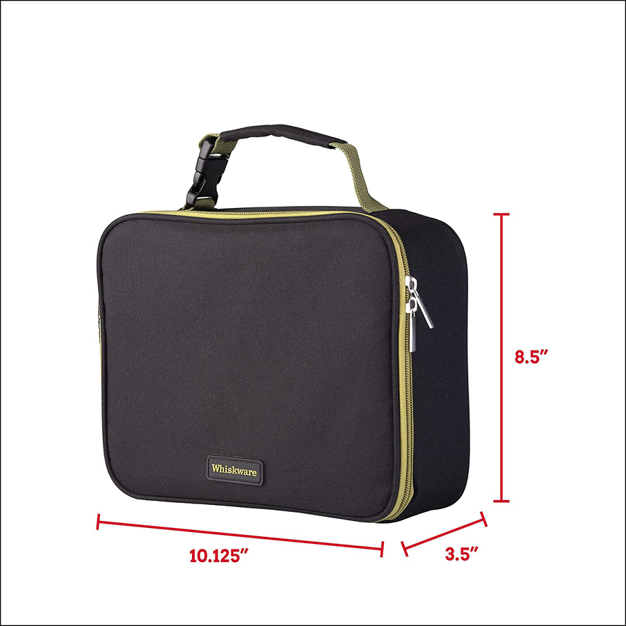 Avelena | Whiskware Isolierte Weichkühlertasche für Mittagessen für Schule, Arbeit und Reisen, Einheitsgröße, Koralle