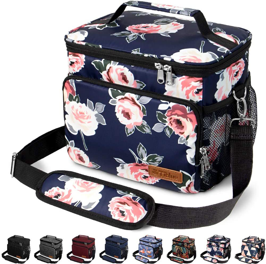 Avelena | Isolierte Lunchbox Für Frauen/Männer - Wiederverwendbare Lunchbox Für Büro Beruf Schule Picknick Strand - Auslaufsichere Kühltasche Gefrierbare Lunchbox Mit Verstellbarem Schultergurt Für Kinder/Erwachsene - Romantisch