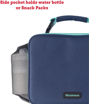 Avelena | Whiskware Isolierte Weichschalenkühltasche Lunchbox Für Schule, Arbeit Und Reisen, Einheitsgröße, Schwarz