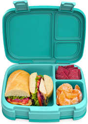 Avelena | Bentgo Fresh – Auslaufsichere, vielseitige Bento-Style Lunchbox mit 4 Fächern und abnehmbarem Divider, portionskontrollierte Mahlzeiten für Teens und Erwachsene unterwegs – BPA-frei, lebensmittelsichere Materialien (Lila)