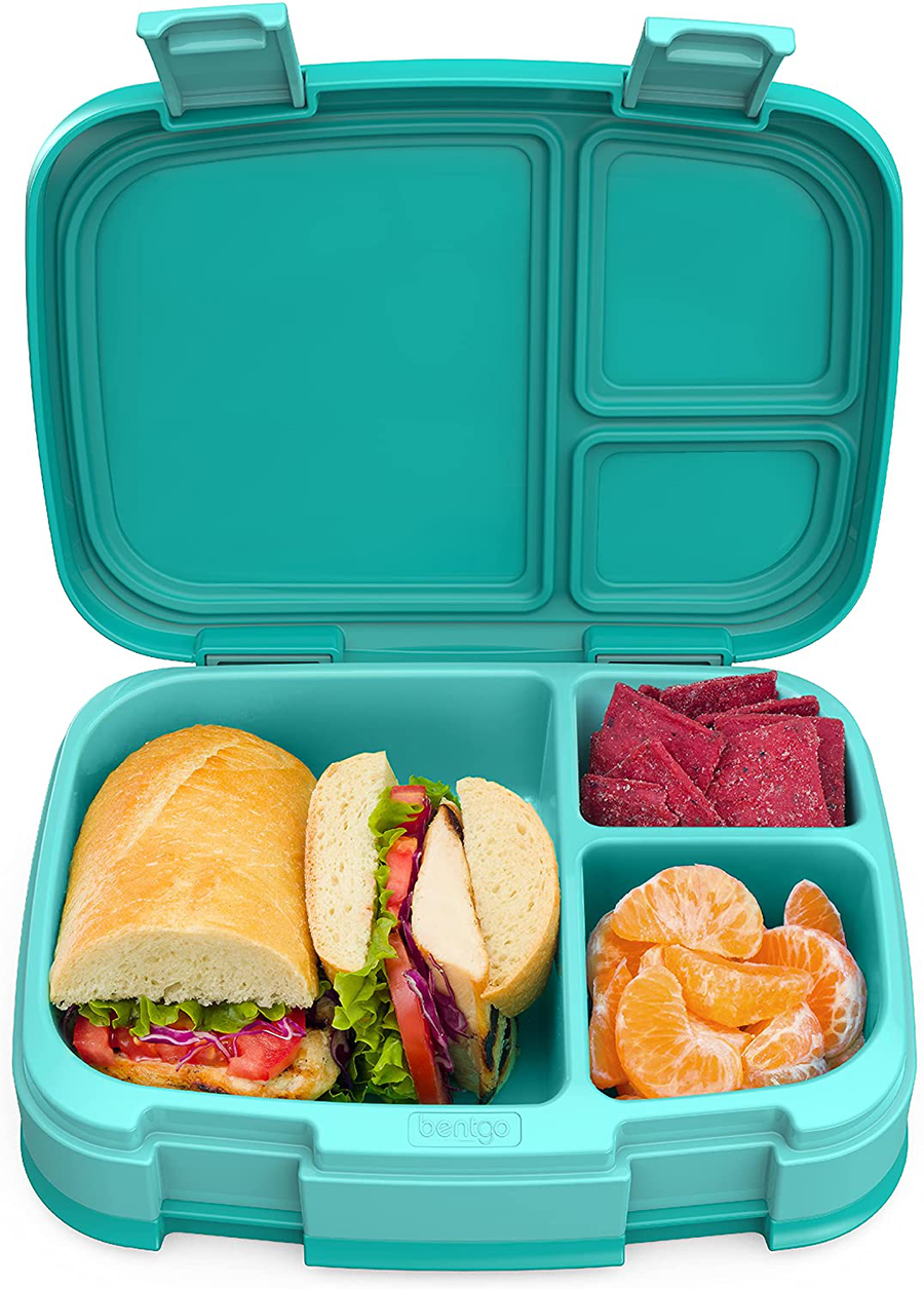 Avelena | Bentgo Fresh – Auslaufsichere, vielseitige Bento-Style Lunchbox mit 4 Fächern und abnehmbarem Divider, portionskontrollierte Mahlzeiten für Teens und Erwachsene unterwegs – BPA-frei, lebensmittelsichere Materialien (Lila)