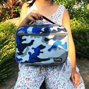 Avelena | Flowfly Kinder Lunchbox Isolierte Weiche Tasche Mini Kühler Zurück Zur Schule Thermo Mahlzeit Tragetasche Set Für Mädchen, Jungen, Frauen, Männer, Silber