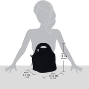 Avelena | Built Gourmet Getaway Soft Neopren Lunch Tote Bag - Leicht, Isoliert und Wiederverwendbar Schwarz Lb31-Blk