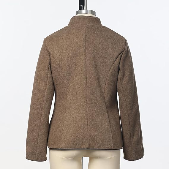 Solé Elegante kurze Jacke mit Taschen | Braun