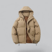Unisex Winter Daunenjacke Mit Reißverschluss | Kapuze