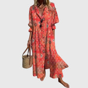 Ingrid | Damen Elegantes Bohemian Maxikleid – Boho Maxi Kleid Elegant 2026