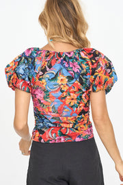 Bequemes | mit Blumenmuster und Puffärmeln Für Frauen für dich