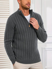 Yedidya - Lässiger Langarm Strick Pullover