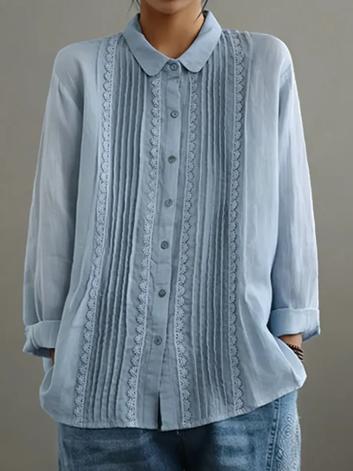 Tzurya - Elegante Patchwork Bluse