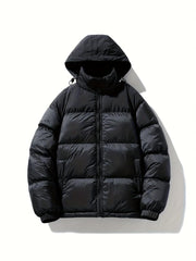 Unisex-Daunenjacke Mit Kapuze | Lange Ärmel
