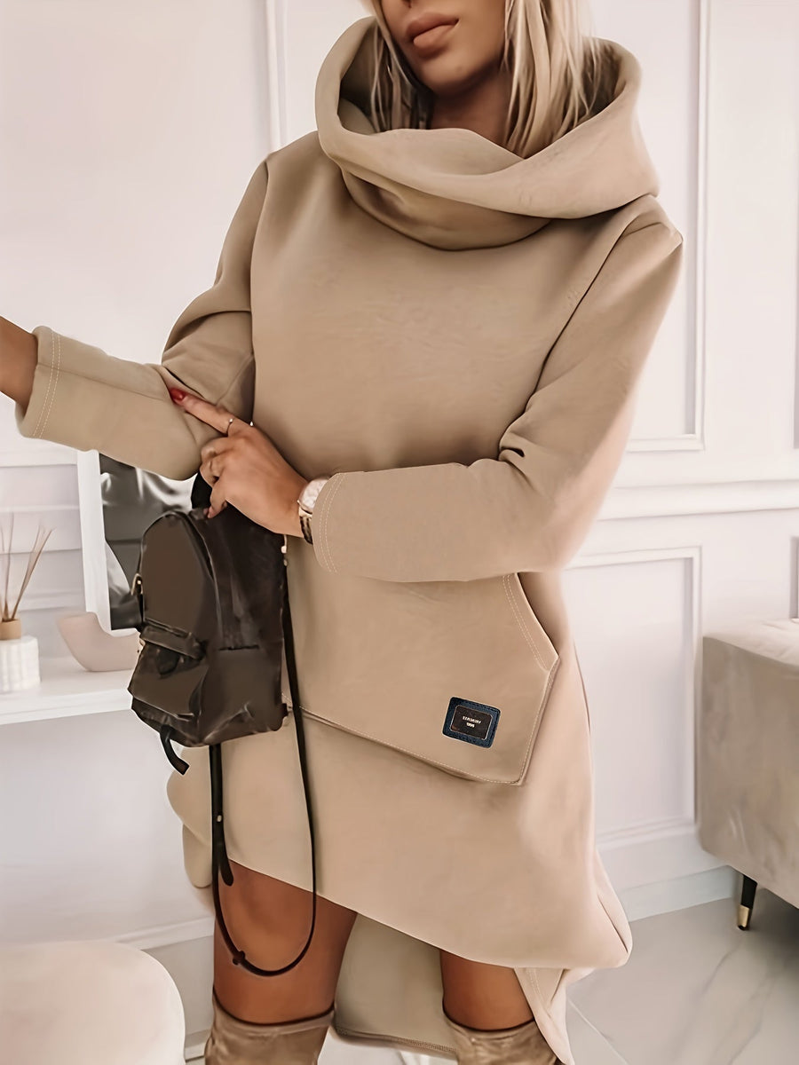 Elegantes | Kleid mit Kapuze für Frauen im Casual Sti für dich