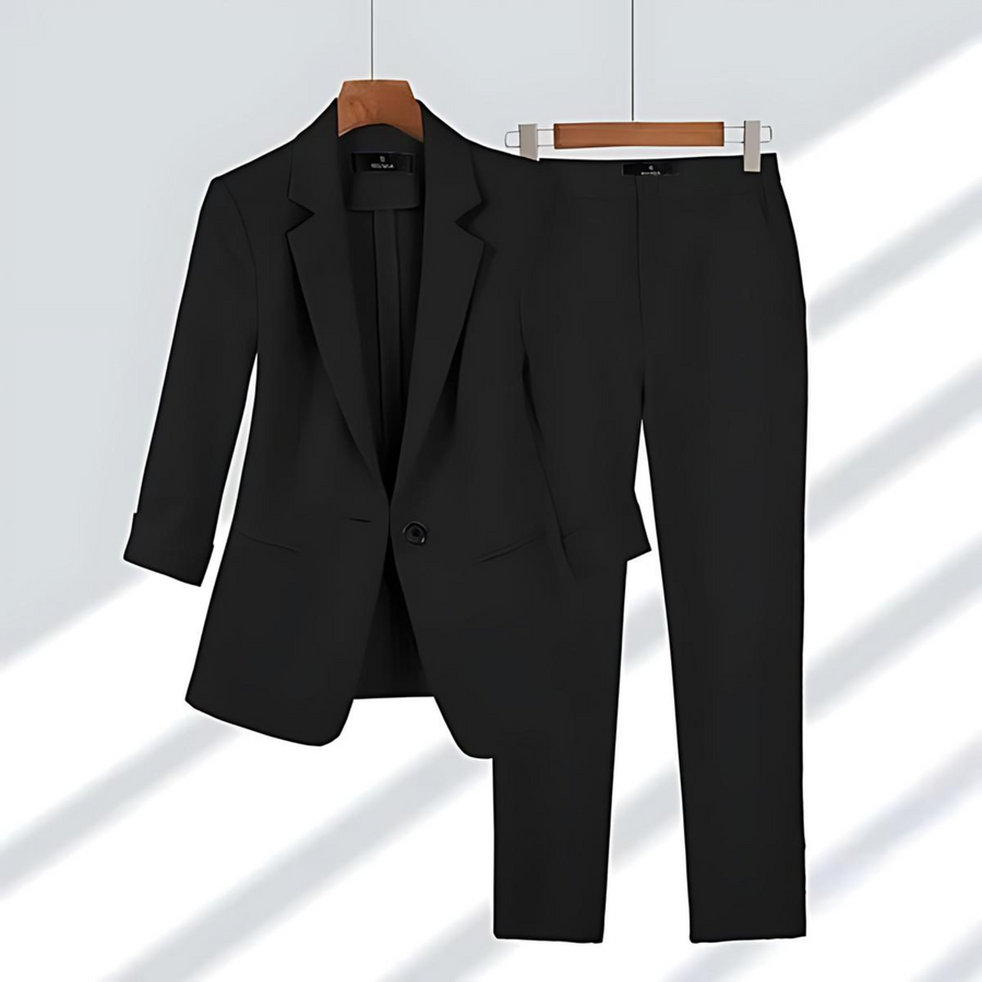Sola Zweiteiliger Blazer-Set | Schwarz