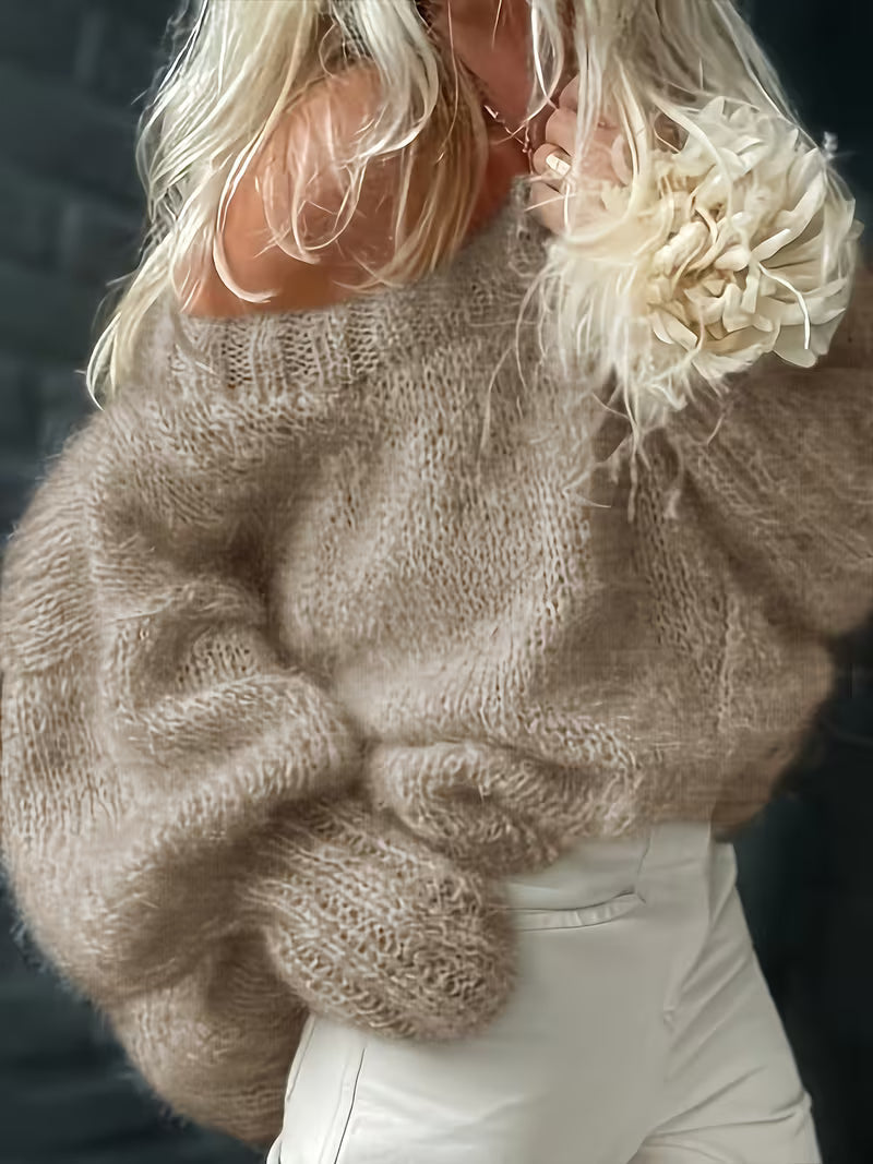 Dariya – Kurzer Und Weicher Strick Pullover