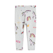 Mädchen Leggings mit zauberhaften Regenbogen- und Einhorn-Motiven Drune