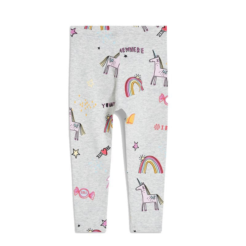 Mädchen Leggings mit zauberhaften Regenbogen- und Einhorn-Motiven Drune