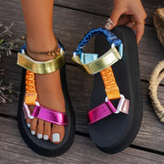 Aura | Iridescente Plattform Sandale™