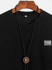 Lyman – Langarm Kapuzenpullover Mit Geometrischem Muster