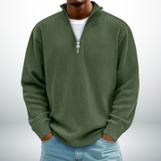 Snovia™ – Hochwertiger Herrenpullover mit Halbreißverschluss