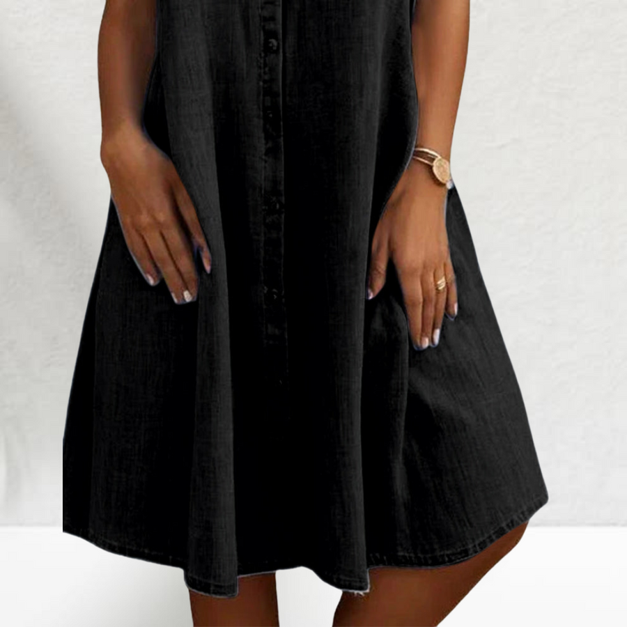 Lea | Feminines Damen Denim-Kleid modern und stilvoll