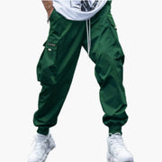 Herren-Cargo-Joggerhose mit Kordelzug und elastischen Bündchen