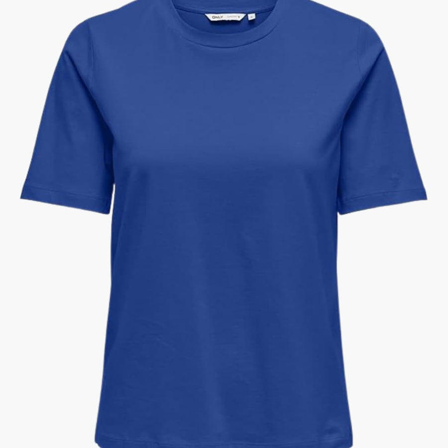 Damen T-Shirt mit Rundhalsausschnitt und kurzen Ärmeln