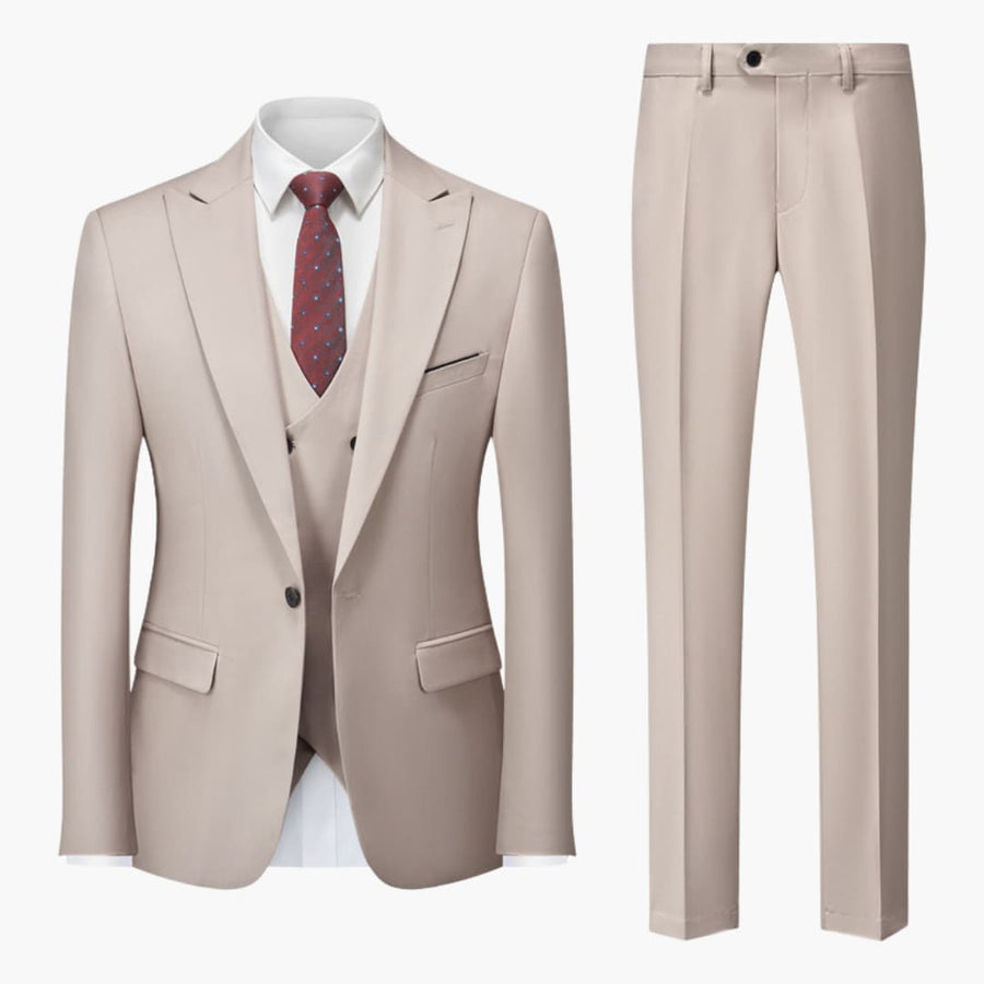 Eleganter Slim Fit Anzug - Herren 3-teilig für Business