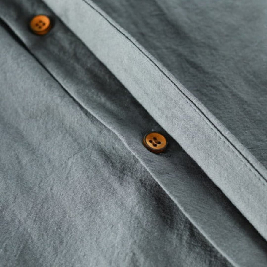 Stehkragen Hemd für Herren - Minimalistisch, Elegant & Casual