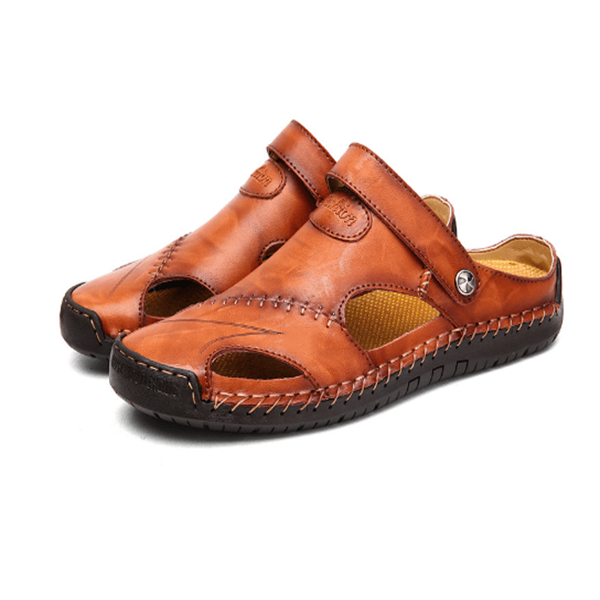 Herrensandalen aus weichem Leder