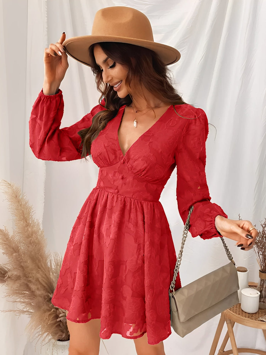 Thea - Stilvolles Mini-Kleid in A-Linie für Damen