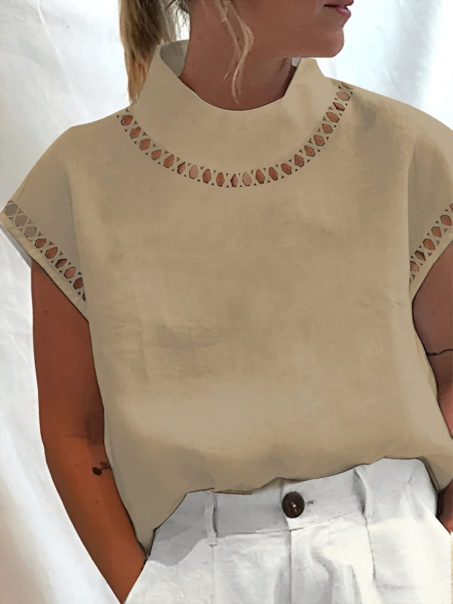 Nannie - Stilvolles Top mit Ausschnitt für Damen