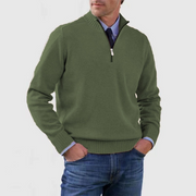 Herrenpullover Mit Halbem Reißverschluss | Langarm