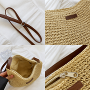 Eryln Strohumhängetasche | Beige