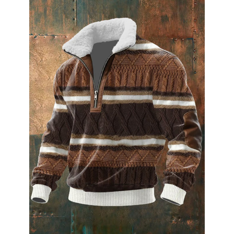 MILIANIA | FLEECE-PULLOVER MIT HOCHSCHLOSS