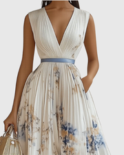 Siena™ - Elegante Plissee Maxi Kleid
