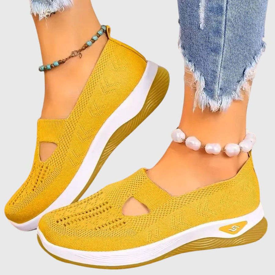 Frieda | Damen Atmungsaktive Slip-On Strick Sneakers